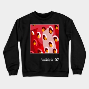 Strawberry Jam / Minimal Graphic Design Tribute Crewneck Sweatshirt